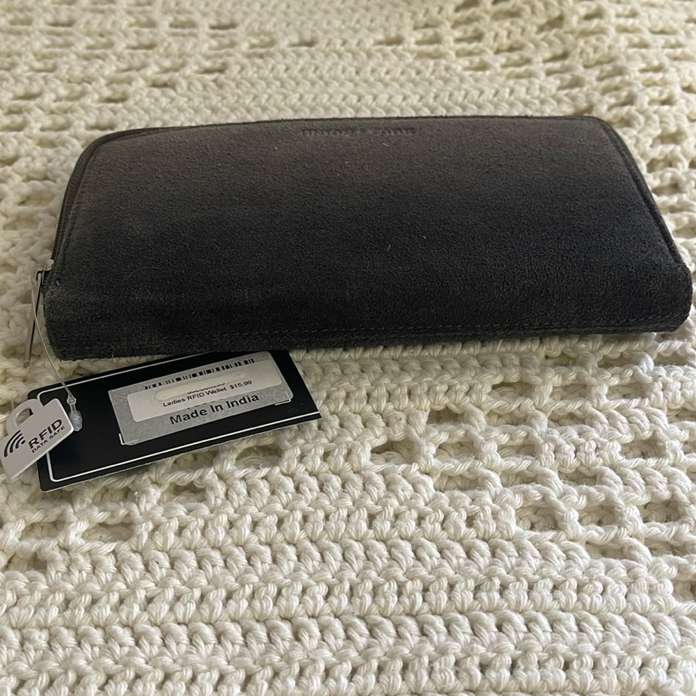 Ladies Suede RFID Wallet